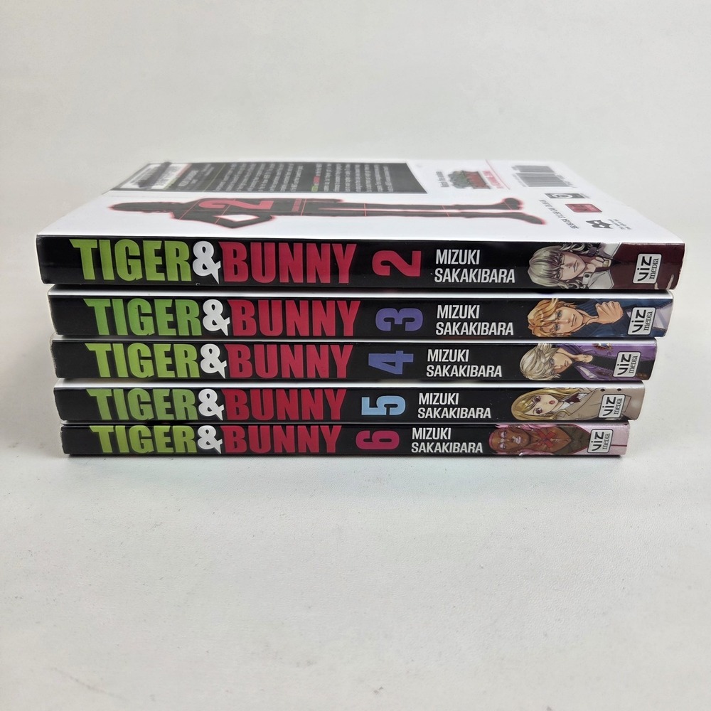 Tiger and & Bunny Vol 2-6 English Manga Graphic Novel TPB Lot Set